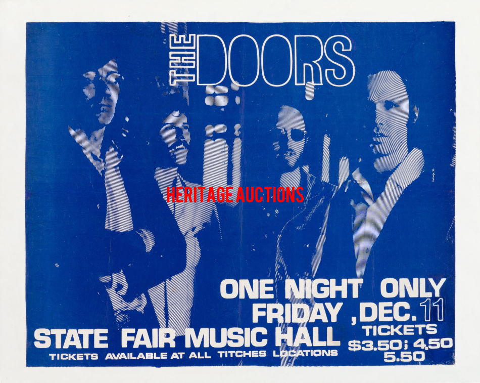 The Doors - Dallas 1970 - Restored Poster