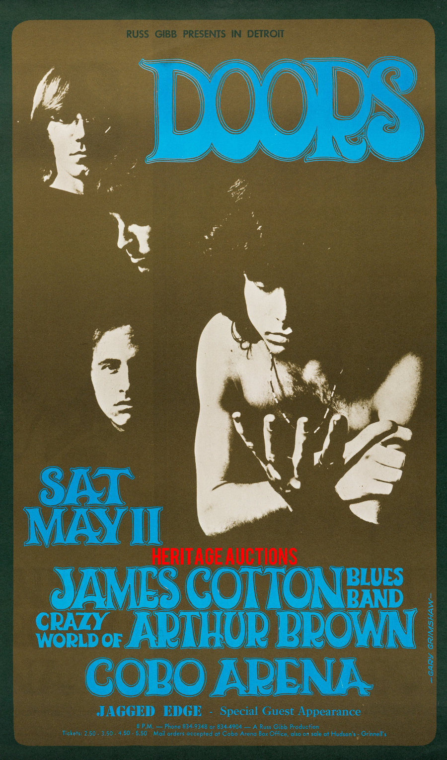The Doors - Detroit 1968 - Poster