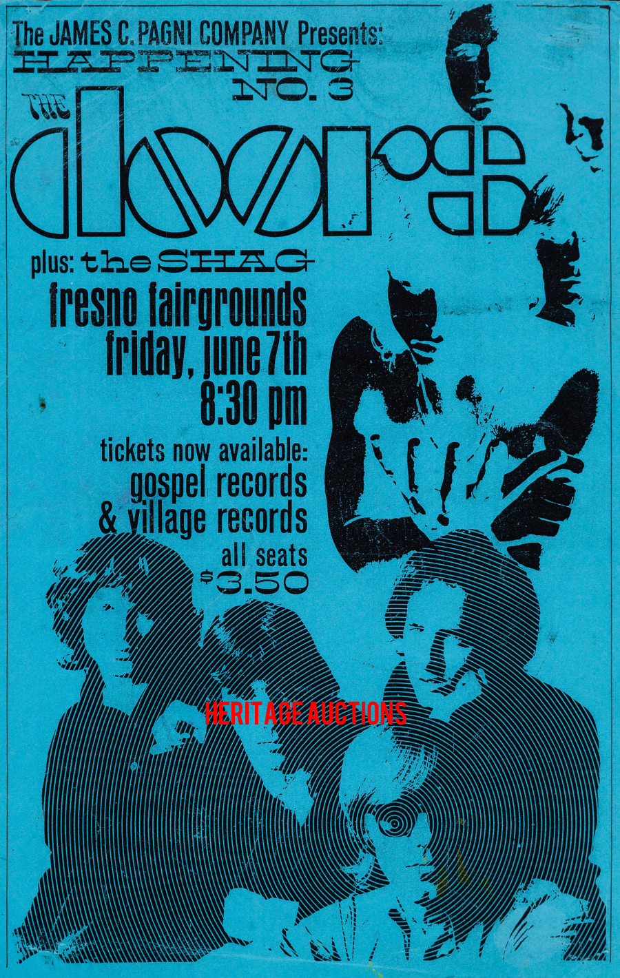 The Doors - Fresno 1968 - Poster