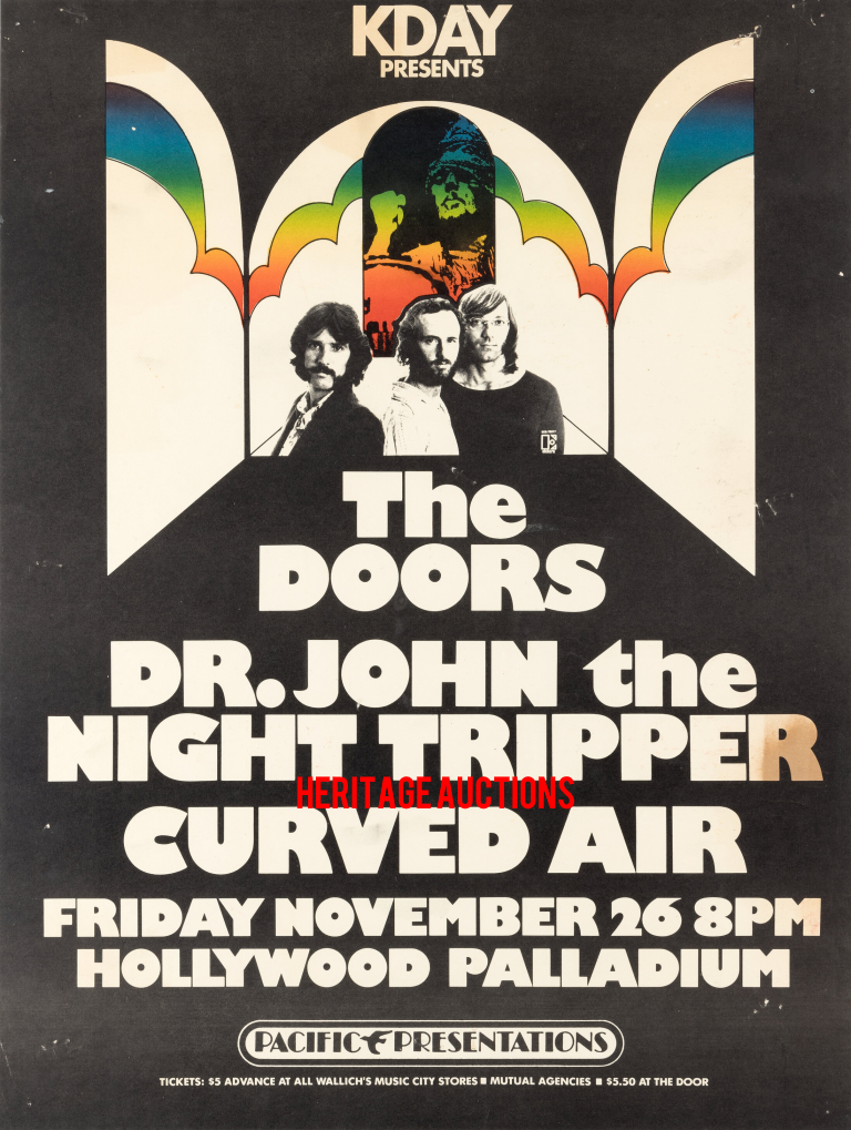 The Doors - Hollywood Palladium 1971 - Poster