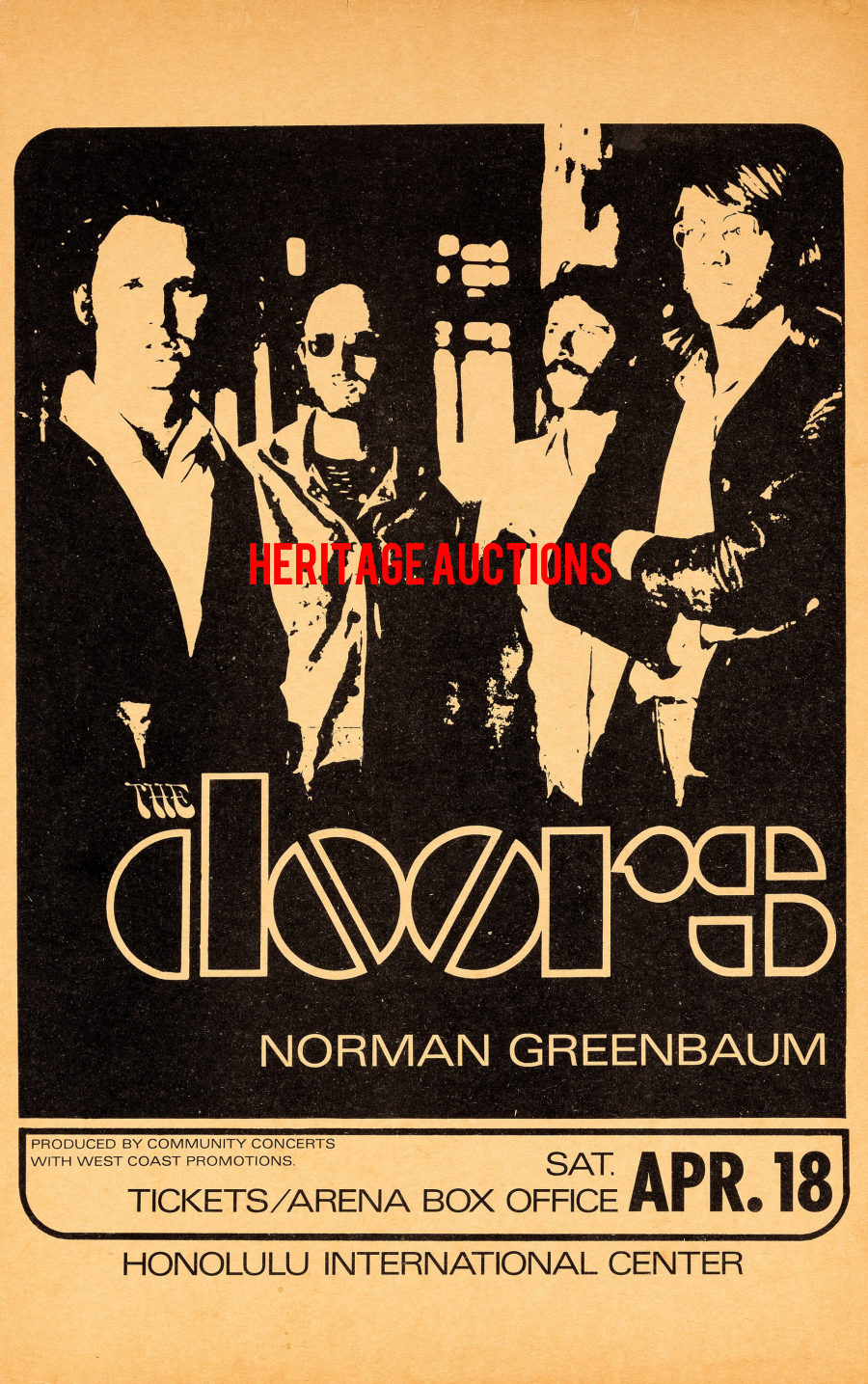 The Doors - Honolulu 1970 - Poster
