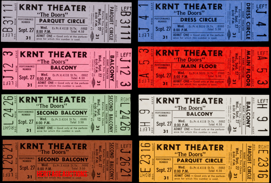 The Doors - KRNT Theater 1967 - Tickets