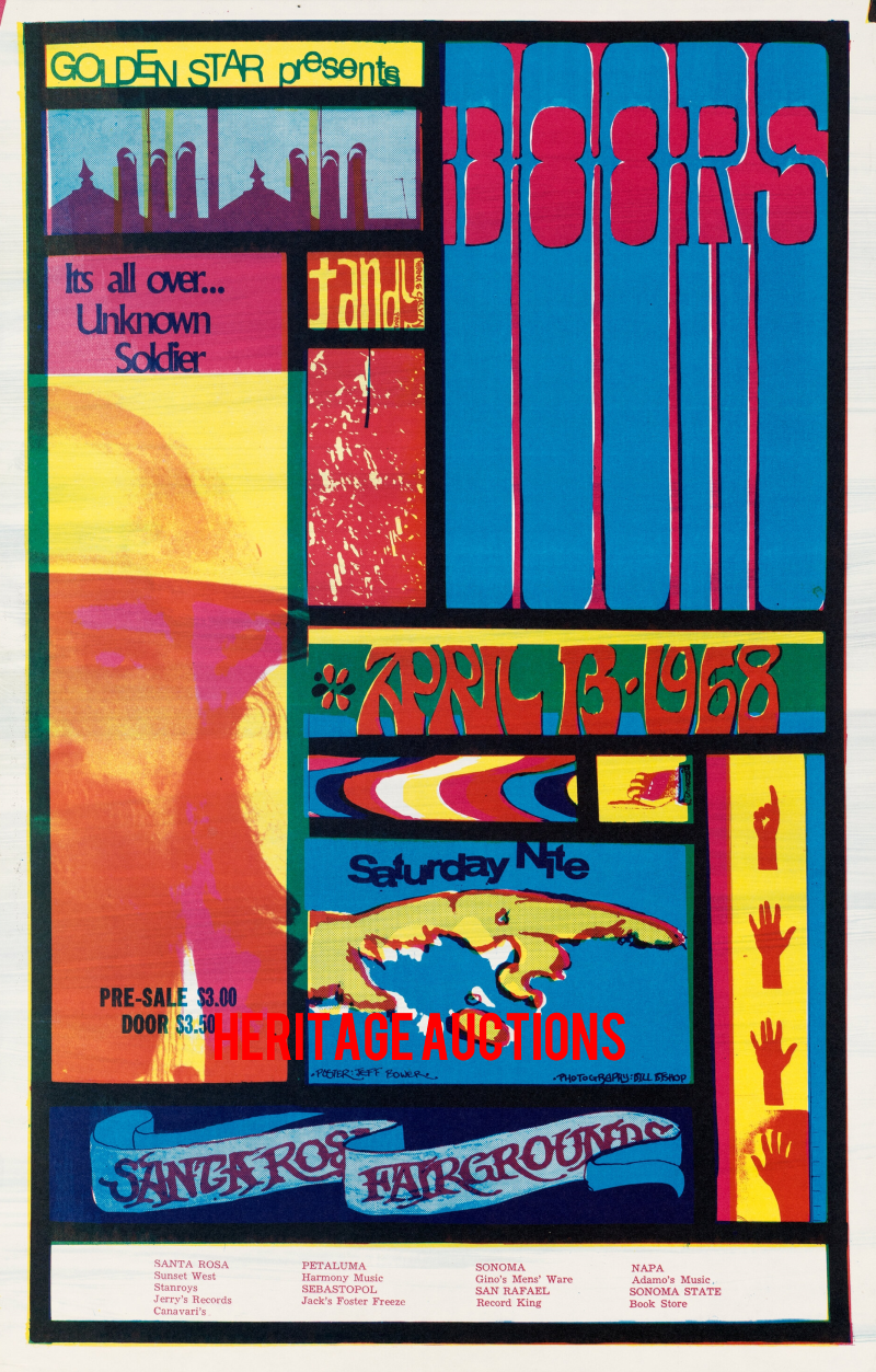 The Doors - Sonoma County Fairgrounds 1968 - Poster
