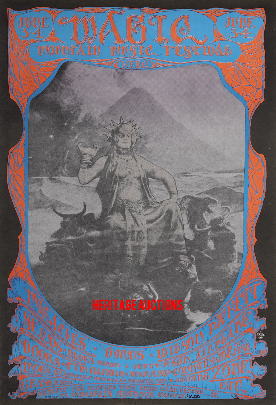 The Doors - Tamalpais Mountain Theater 1967 - Poster