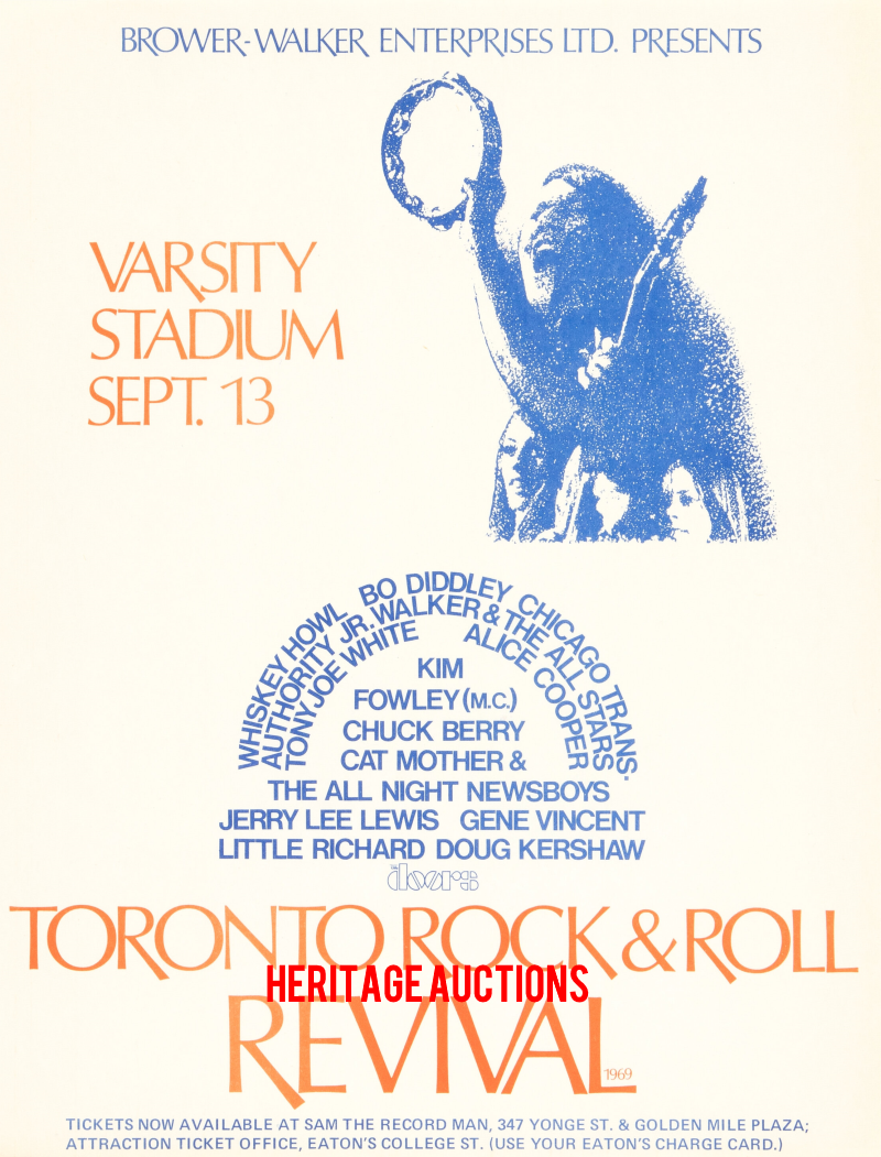 The Doors - Toronto Rock n' Roll Revival 1969 - Handbill