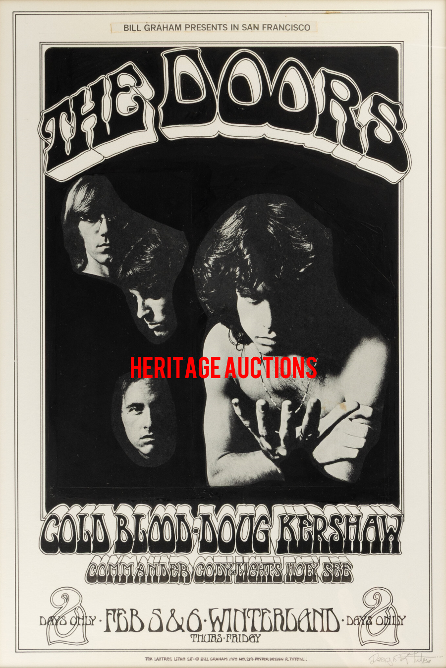 The Doors - Winterland 1970 - Design Poster
