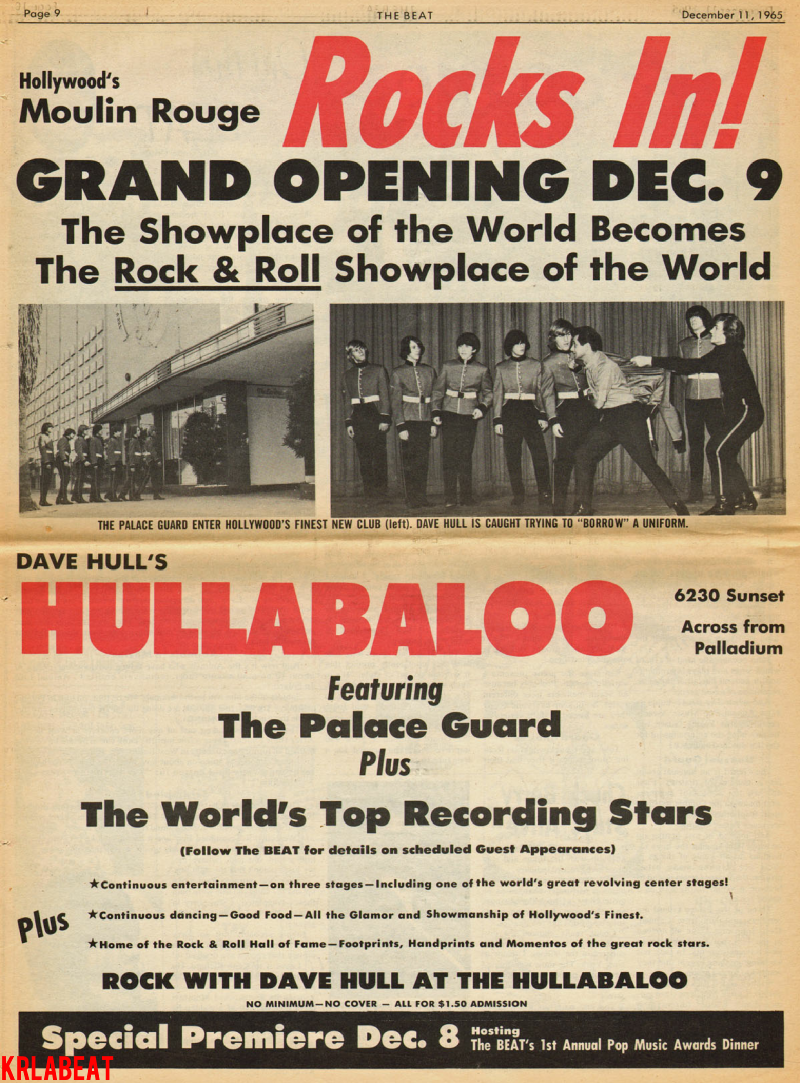 The Doors - Hullabaloo 1966 - Print Ad