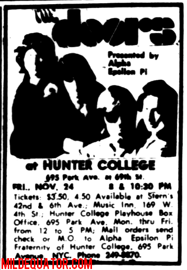 The Doors - Hunter College 1967 - Print Ad