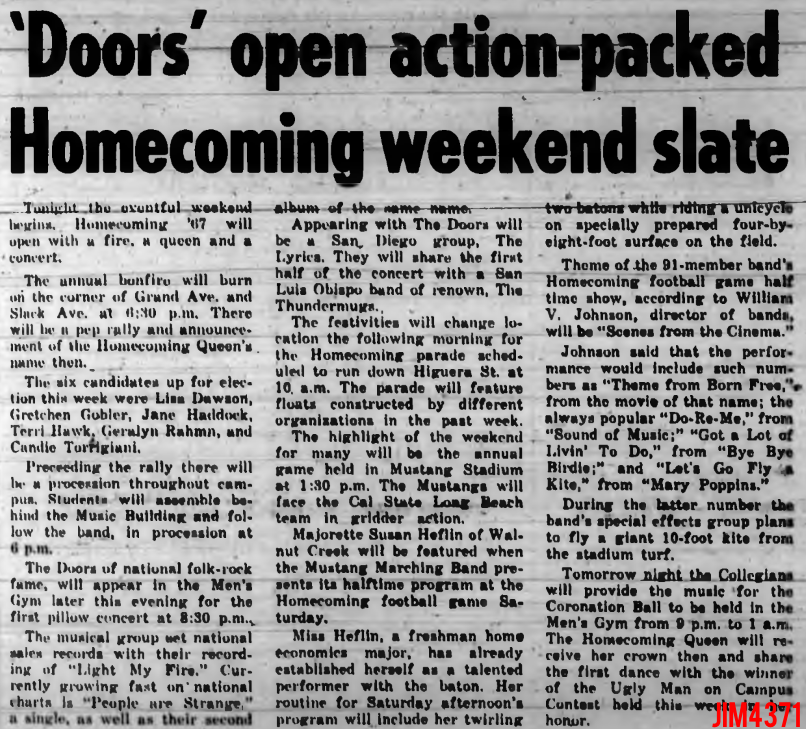 Cal. Poly 1967 - Article