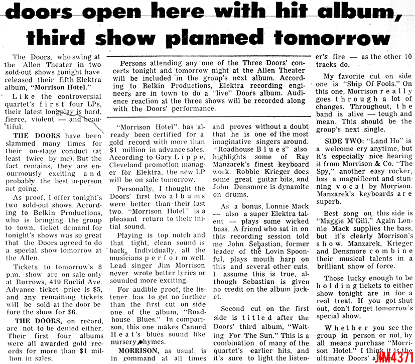 Allen Theatre - Article