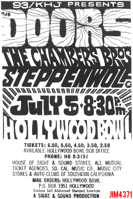 The Doors - Hollywood Bowl - Print Ad