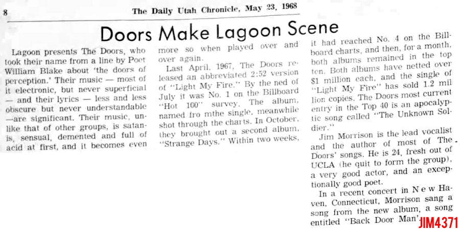 Lagoon 1968 - Article