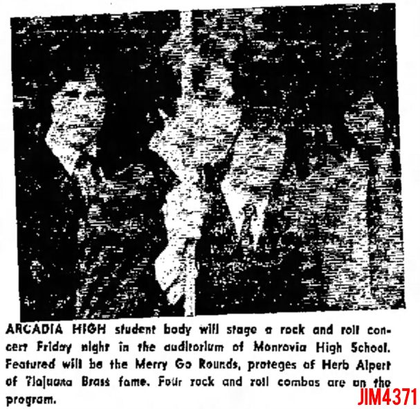 The Doors - Monrovia High School 1967 - Picture Ad