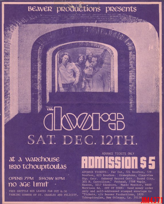 The Doors New Orleans 1970