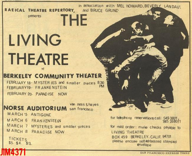 The Living Theatre at Nourse Auditorium