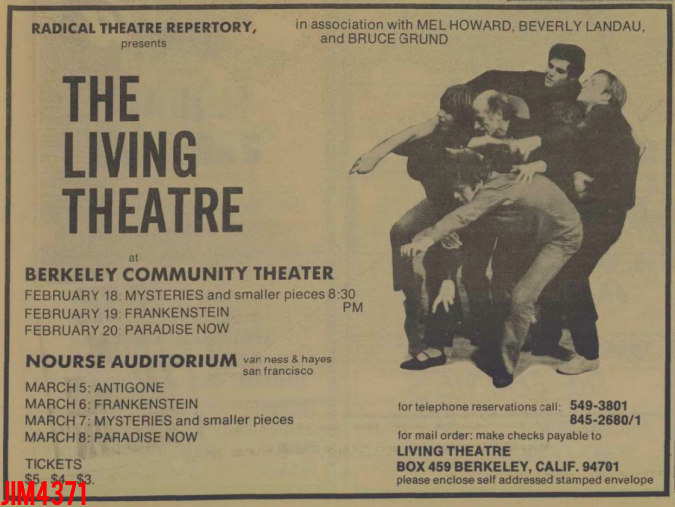 The Living Theatre at Nourse Auditorium