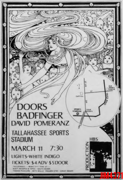 The Doors - Tallahassee 1972 - Print Ad