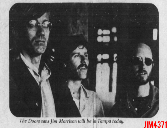 The Doors - Tampa 1972 - Picture Ad