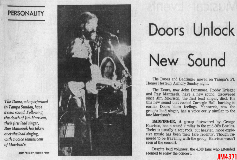 The Doors - Tampa 1972 - Review
