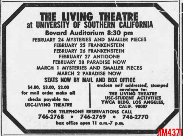 The Living Theatre at USC