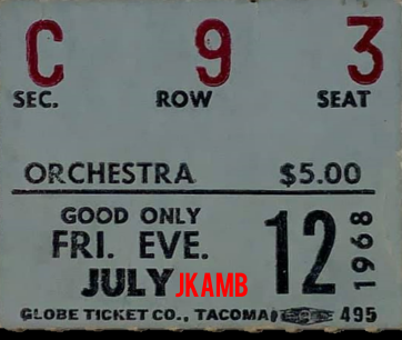 The Doors - Seattle Center Arena - Ticket