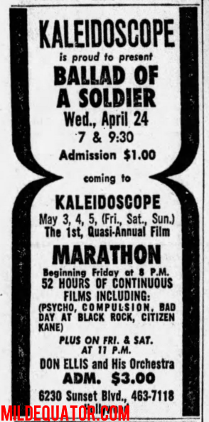 The Doors - Kaleidoscope April 1968 - Print Ad