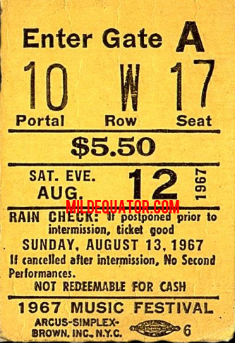 The Doors - Forest Hills 1967 - Ticket