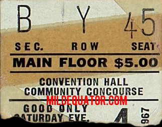 San Diego 1967 November - Ticket