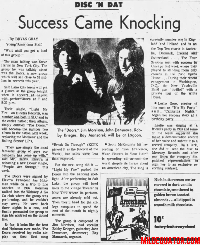 The Doors - Lagoon 1967 - Article