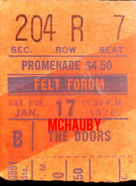 Felt Forum - Ticket