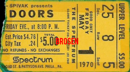 Philadelphia Spectrum - Ticket