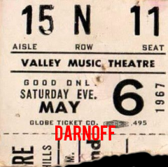 Valley Music Theatre 1967 - Ticket