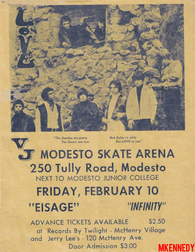 The Doors - Modesto Skate Arena 1967 - Flyer