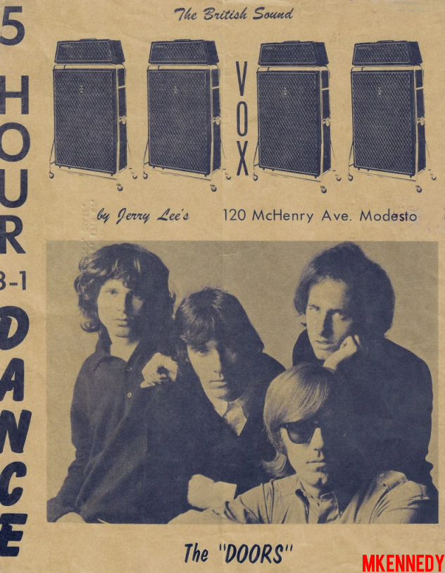 The Doors - Modesto Skate Arena 1967 - Flyer