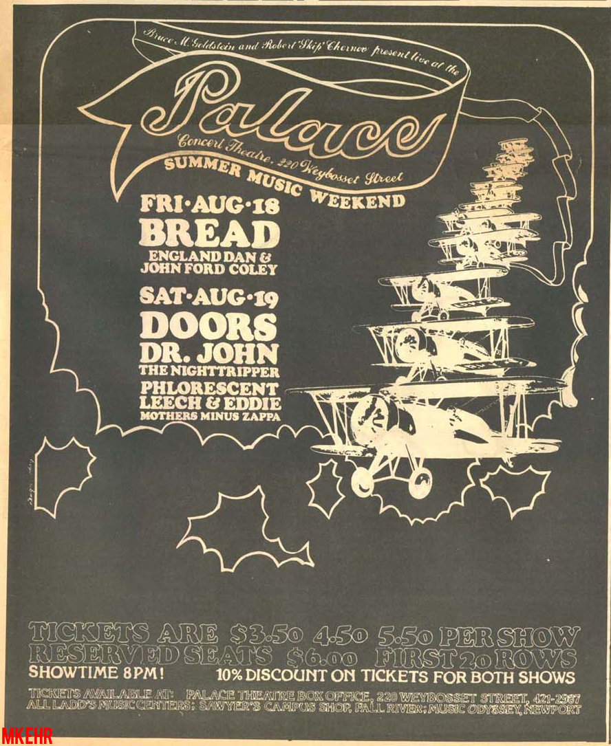 The Doors - Providence 1972 - Print Ad