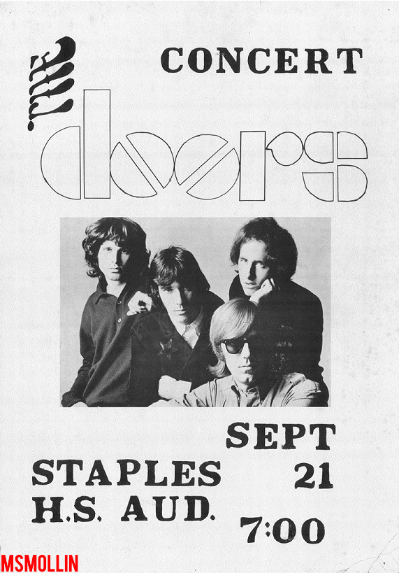 The Doors - Staples High School Auditorium 1967 - Poster