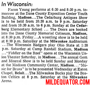 The Doors - Dane County Memorial Coliseum 1968 - Type Ad