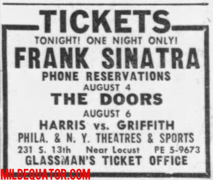 The Doors - Philadelphia 1968 - Print Ad