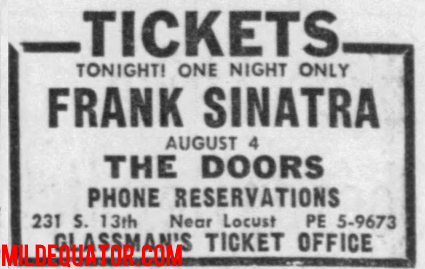 The Doors - Philadelphia 1968 - Print Ad