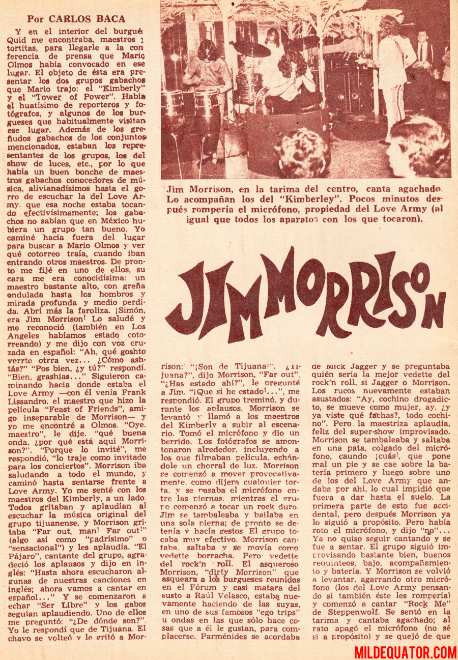 Jim Morrison - The Quid 1970