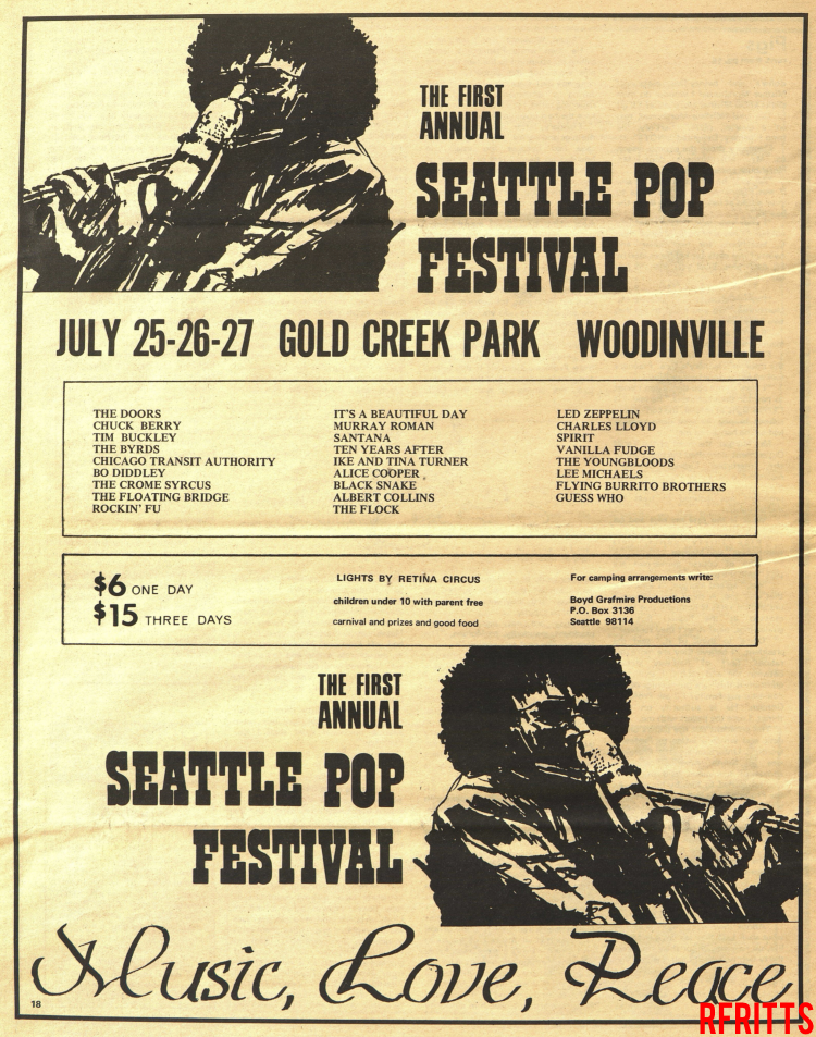 Seattle Pop Festival - Poster Ad