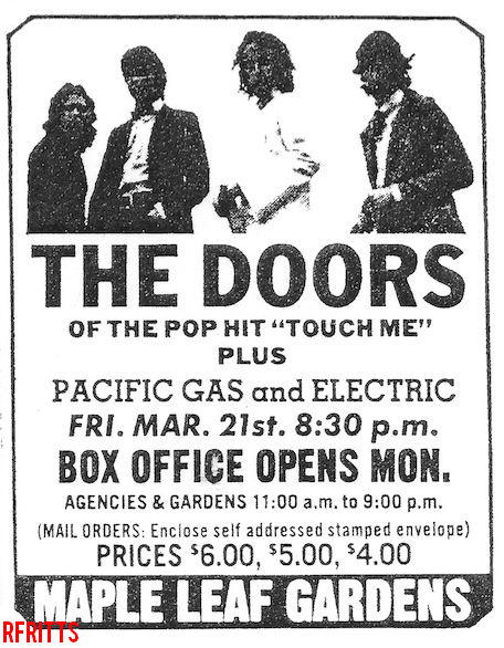 Toronto 1969 Cancelled - Print Ad