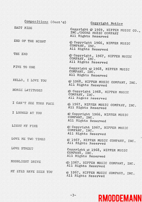 The Doors/Complete Contract 1970