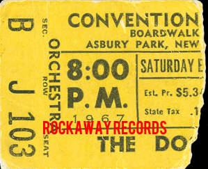The Doors - Asbury Park 1967 - Ticket