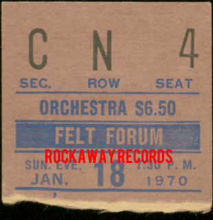 The Doors - Felt Forum 1970 - Ticket