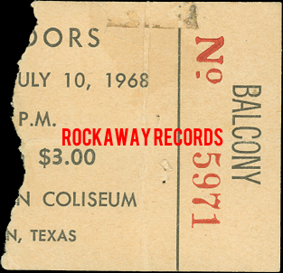 The Doors - Houston 1968 - Ticket