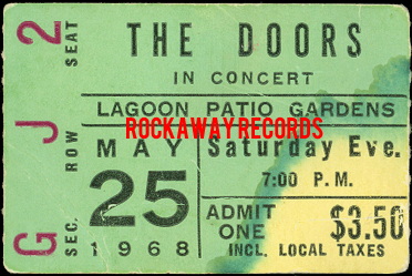The Doors - Lagoon 1968 - Ticket