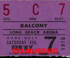 The Doors - Long Beach 1970 - Ticket