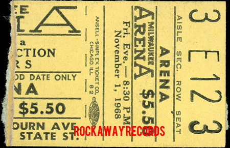 The Doors - Milwaukee 1968 - Ticket
