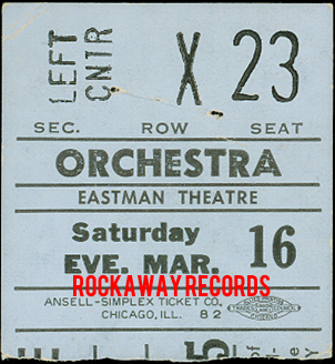 The Doors - Rochester 1968 - Ticket